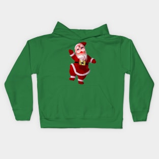 Mid-Century Dancing Santa Kids Hoodie